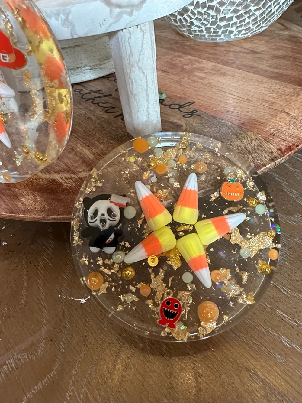 Handmade resin Halloween coasters (4)